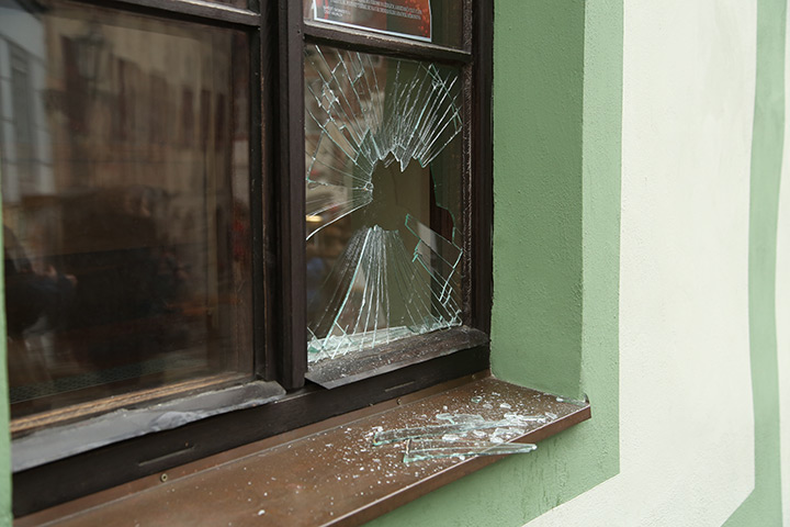 A2B Glass are able to board up broken windows while they are being repaired in Mildenhall.